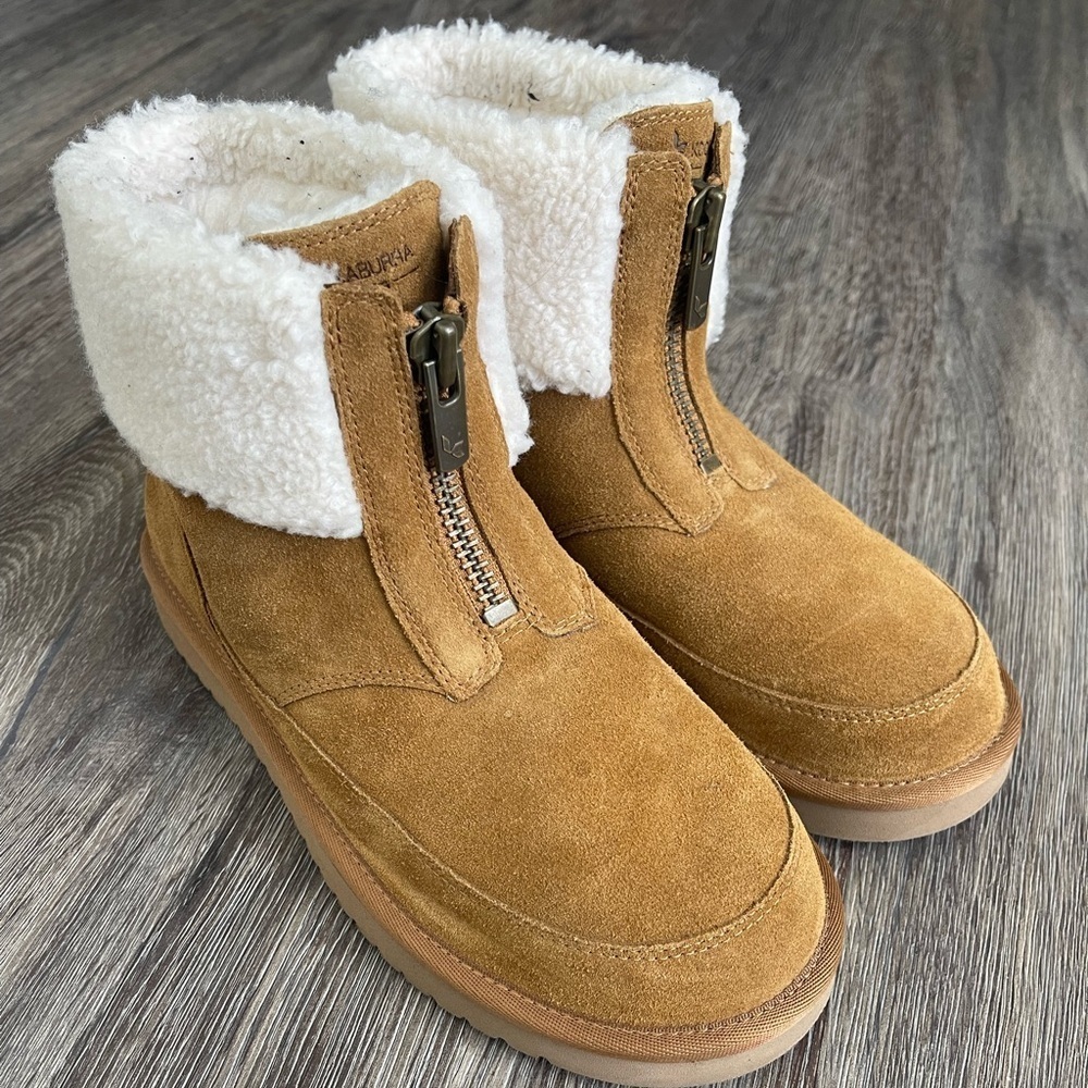 Koolaburra by UGG | Lytta Chestnut Brown Sherpa Boots Size 8